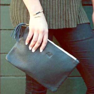 Sseko Designs Leather Tassel Clutch-NEW!